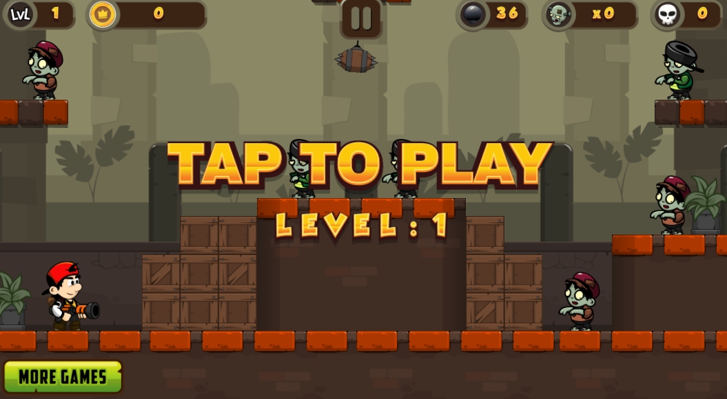 Zombie Shoot action scene